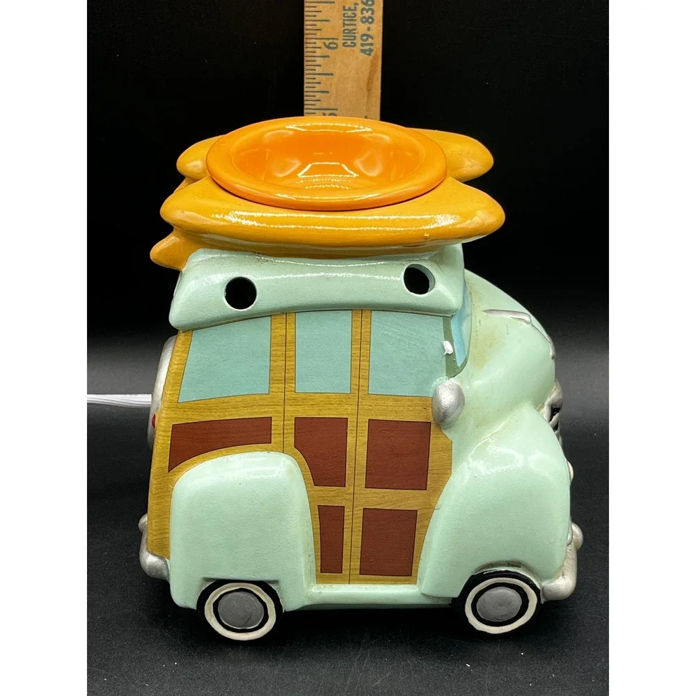 Woody Warmer 021-78144 Vintage Surf Van Ceramic Electric Wax Melter In Box